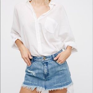 Free people cute to boot mini skirt!